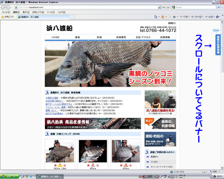 黒鯛釣り　浜八渡船