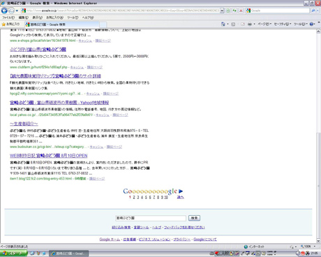 Google検索 「宮崎ぶどう園」